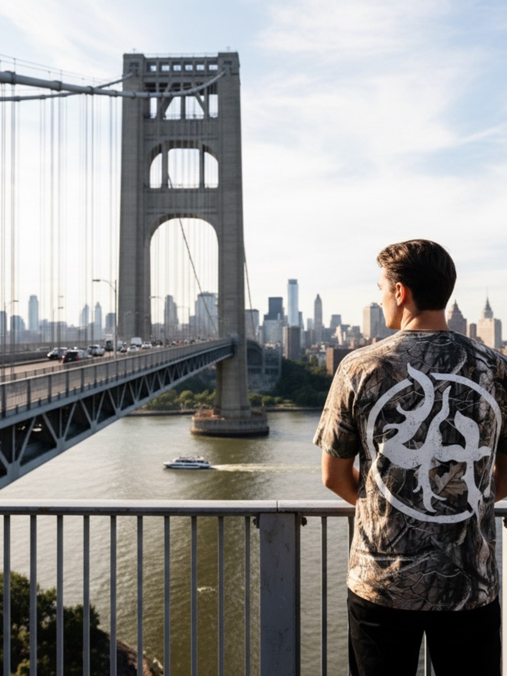 Lost Hills Men's Camouflage Graphic Tee - Brown Camo